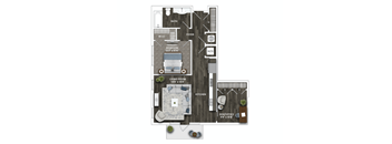A3A DEN Floor Plan at La Unión, Tampa, FL 33605