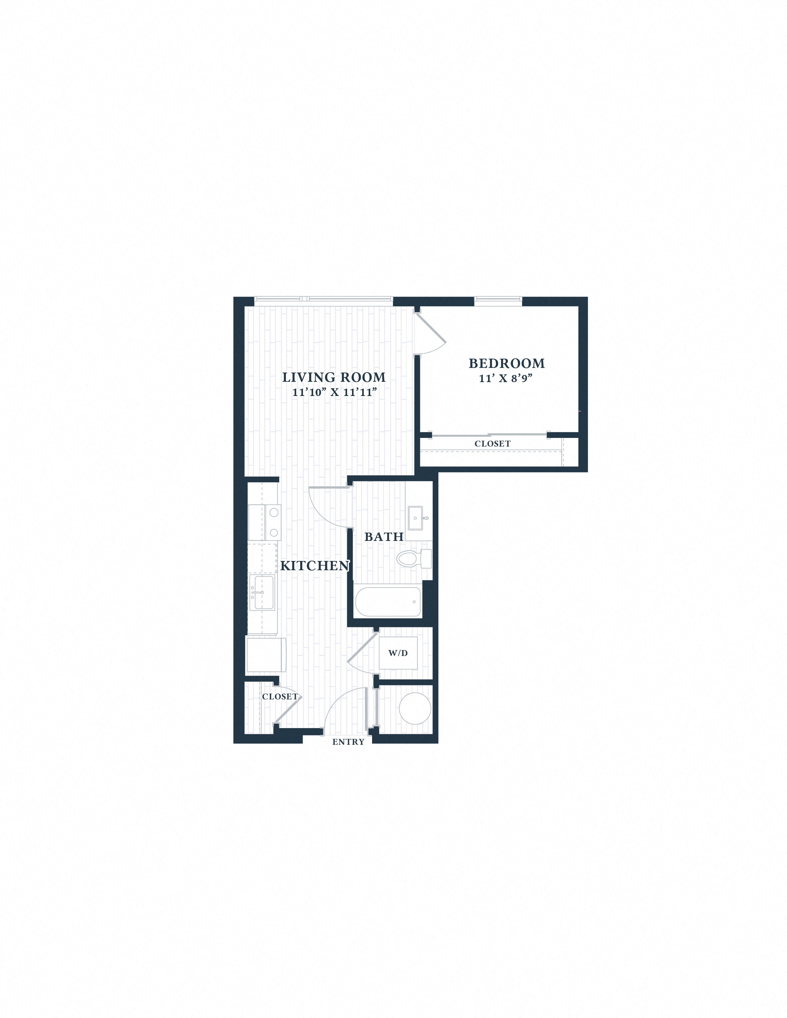 A6A Floor Plan at Brentford at The Mile, Tysons, 22102