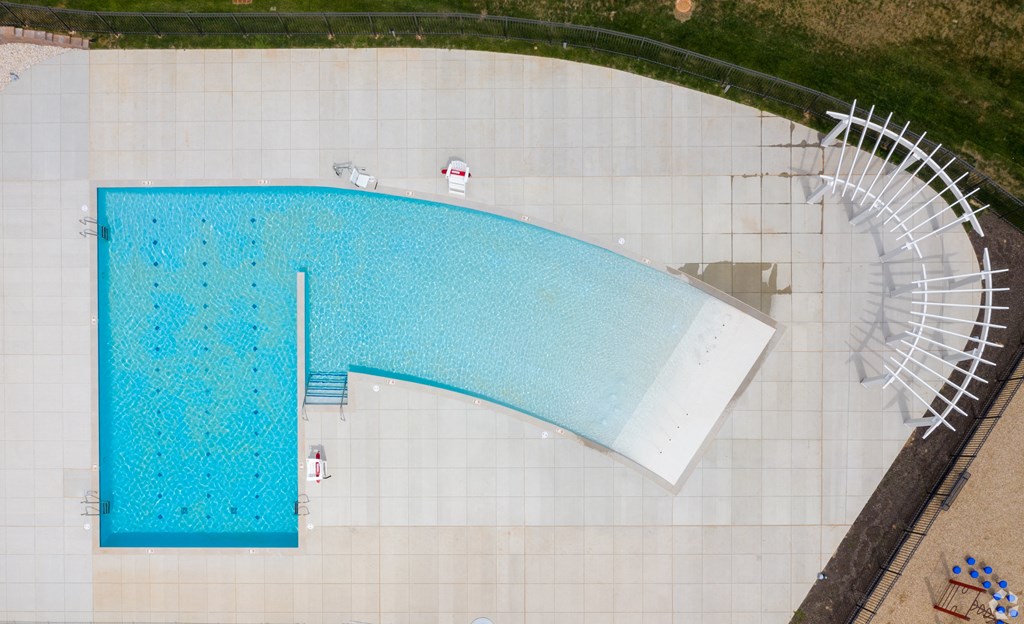 Outdoor swimming pool at Avenue Grand Apartments in White Marsh, MD