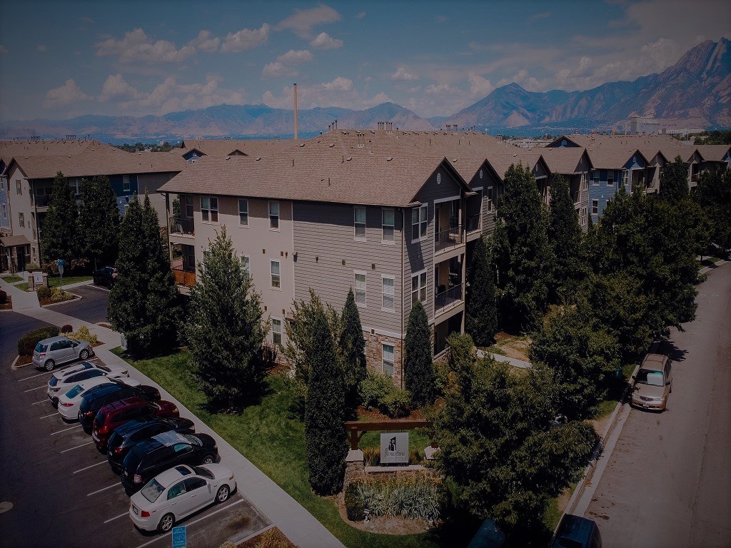 Aerial view at Florentine Villas, Midvale