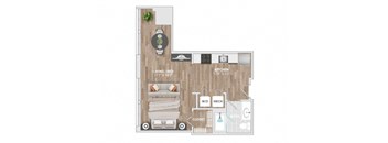 Allied_STU-B Floor Plan at Allied Harbor Point, Baltimore, MD, 21231