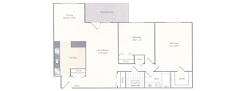 B1 Floor Plan at Amberleigh, Fairfax, VA