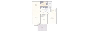 B2 Floor Plan at Amberleigh, Fairfax, 22031