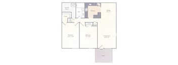 B3 Floor Plan at Amberleigh, Fairfax, Virginia