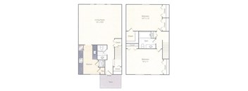 BTH1 Floor Plan at Amberleigh, Fairfax