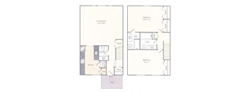BTH2 Floor Plan at Amberleigh, Virginia