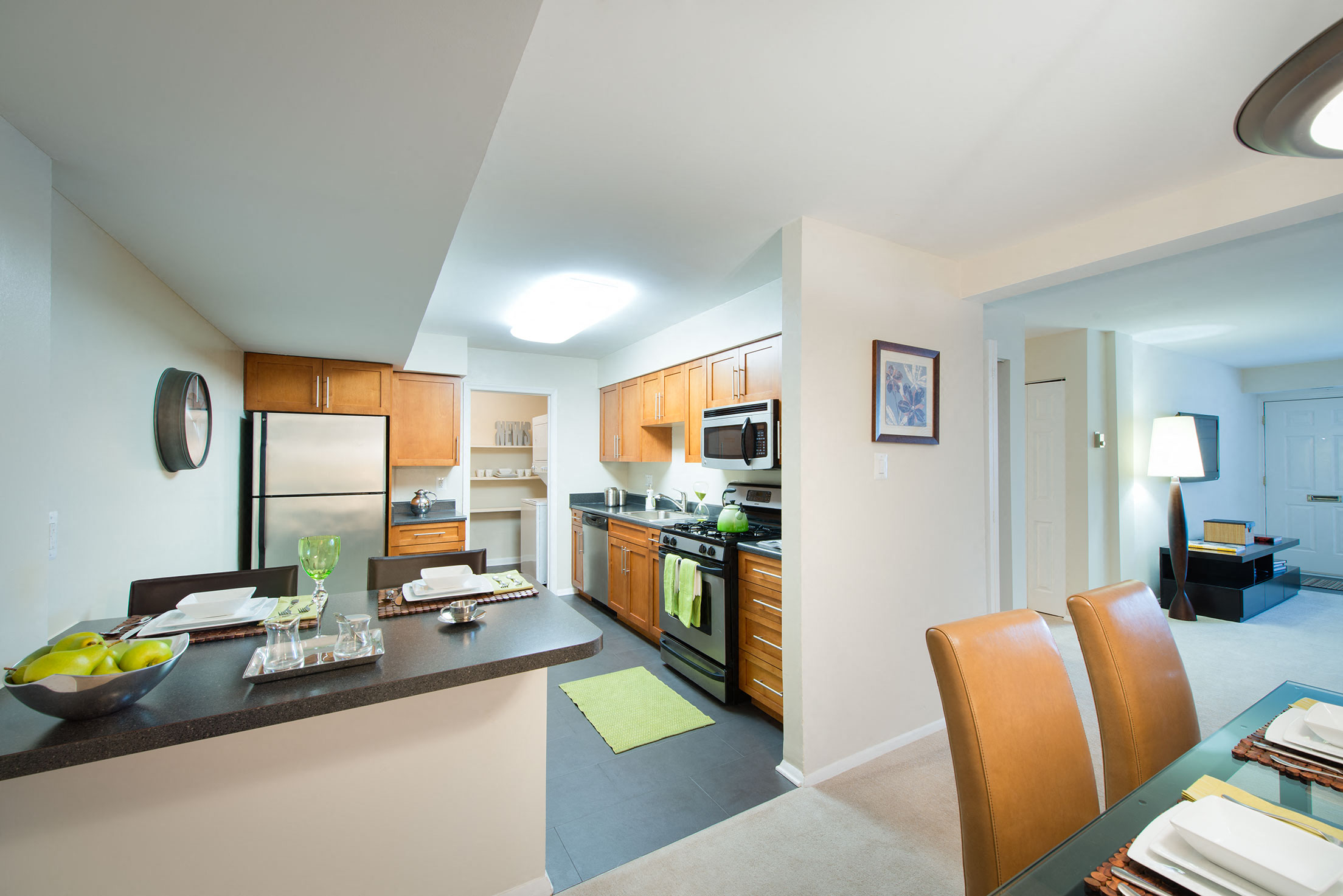 Dining Area With Living Room at Amberleigh, Fairfax