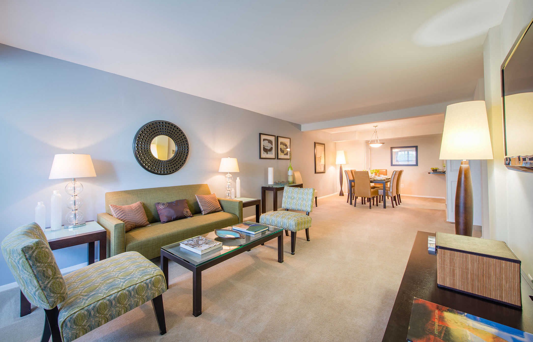 Living Area With Kitchen at Amberleigh, Virginia