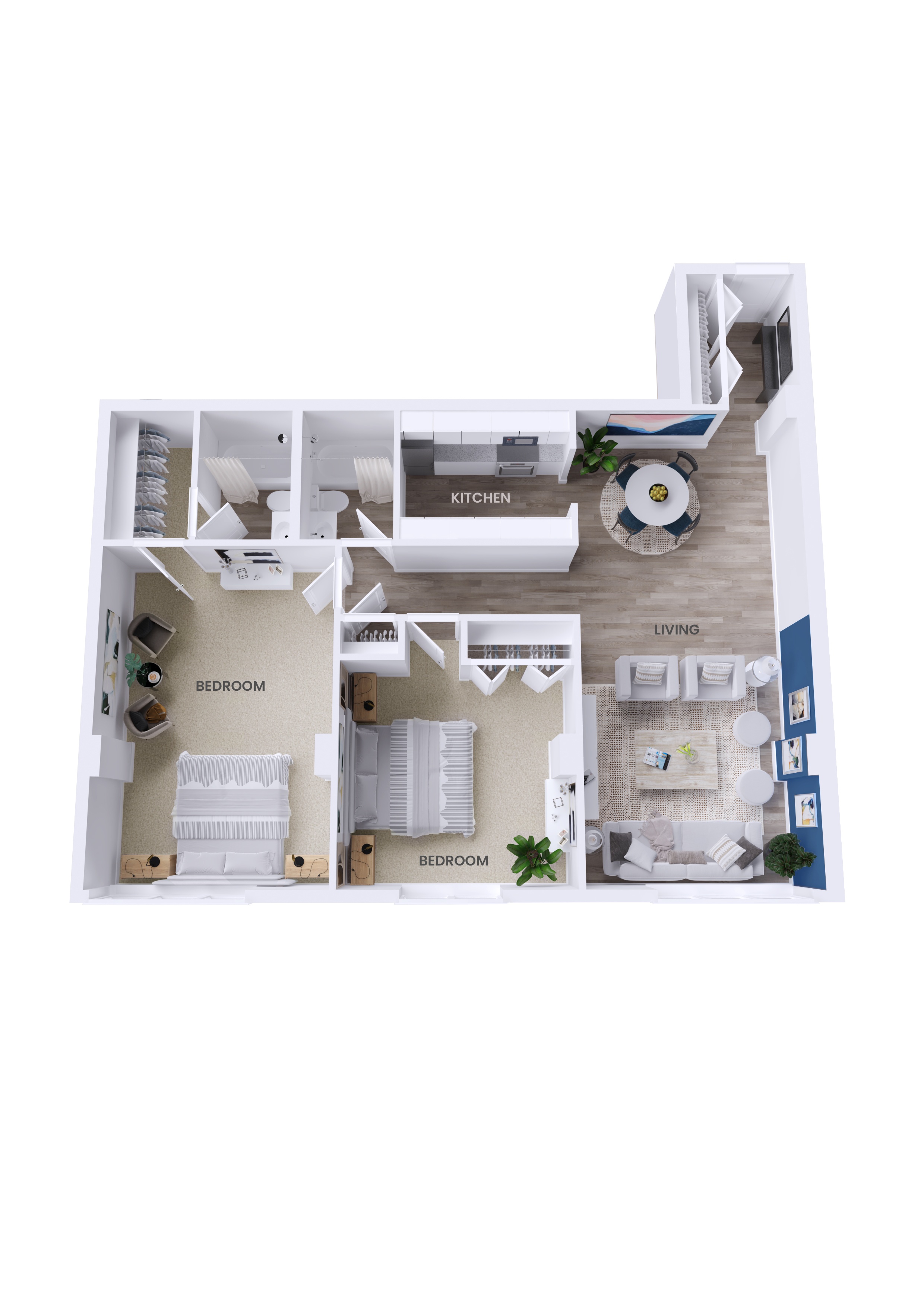 B2 Floor Plan at Avondale Overlook, Hyattsville, MD
