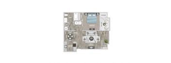 bedroom floor plan | the cortez | apartment homes in cortez, ca | brook at St. Andrews Reserve, Wilmington, NC