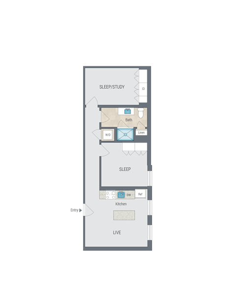 the floor plan of the apartment has been designed by 92 designers