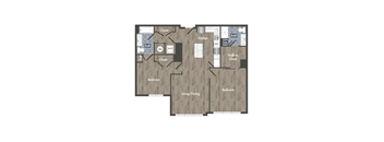 B13B Floor Plan at Park Kennedy, Washington, Washington