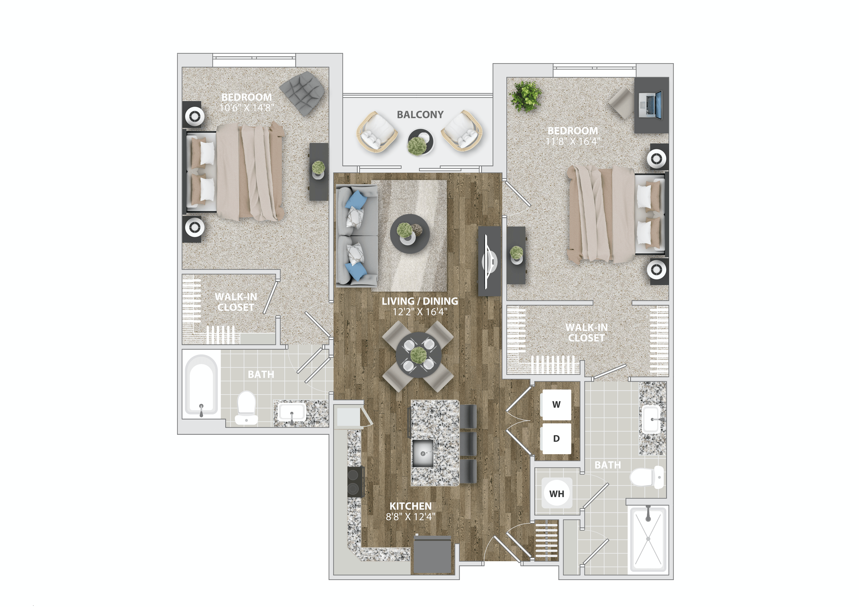 2 Bedroom apartment  at Woodmore Grand, Bowie, MD