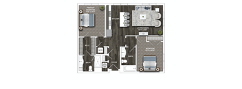B4B Floor Plan at La Unión, Tampa