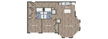 B8B  Floor Plan at Park Kennedy, Washington