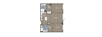 B9Z Floor Plan at Park Kennedy, Washington