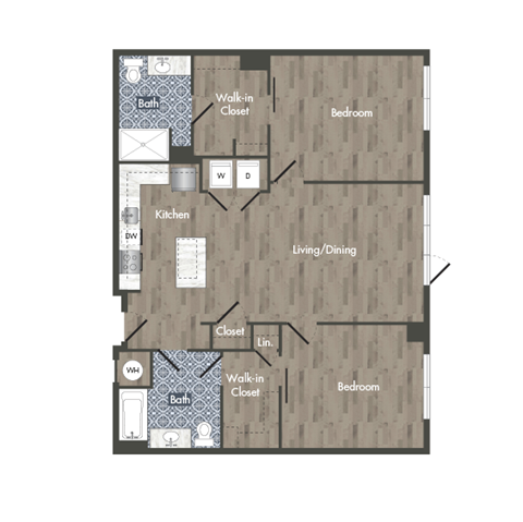 B9Z Floor Plan at Park Kennedy, Washington
