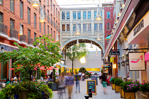 Bethesda Row Shopping Center at The Fields of Bethesda, Chevy Chase