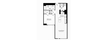 a floor plan of a bedroom house at The Boro, Tysons