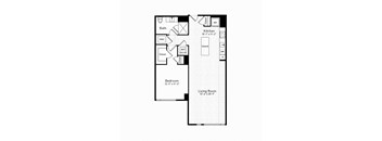 bedroom floor plan | the madison at ballston station at The Boro, Virginia