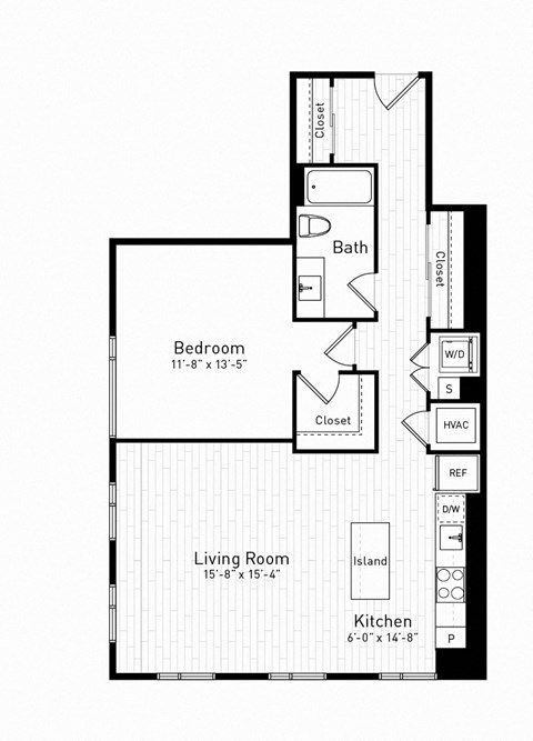 bedroom floor plan | luxury apartments in towson md | the southerly at The Boro, Tysons, VA 22102
