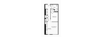 bedroom floor plan | luxury apartments in towson md | the southerly at The Boro, Tysons, VA 22102