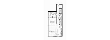 bedroom floor plan | luxury apartments in brooklyn heights | the mille brookhaven at The Boro, Tysons, 22102