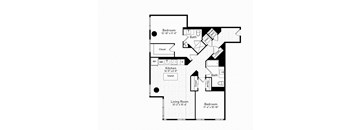 bedroom floor plan | luxury apartments in towson md | the southerly at The Boro, Virginia