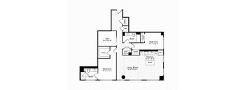 bedroom floor plan | the madison at ballston station at The Boro, Tysons, 22102