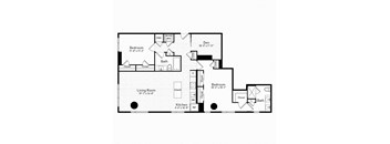 bedroom floor plan | luxury apartments in towson md | the southerly at The Boro, Tysons Virginia