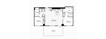a floor plan of a bedroom house at The Boro, Tysons