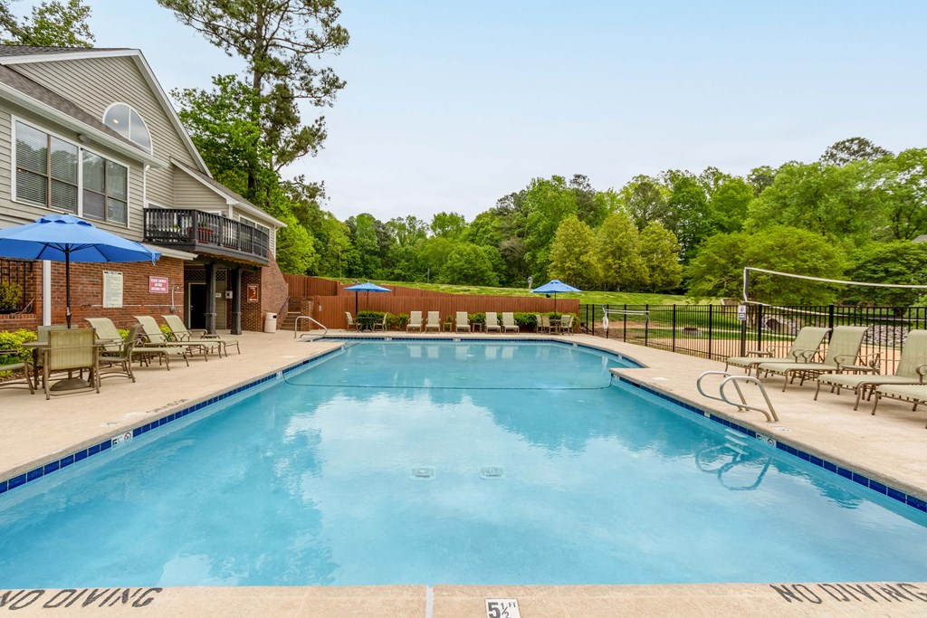 the swimming pool at our apartments