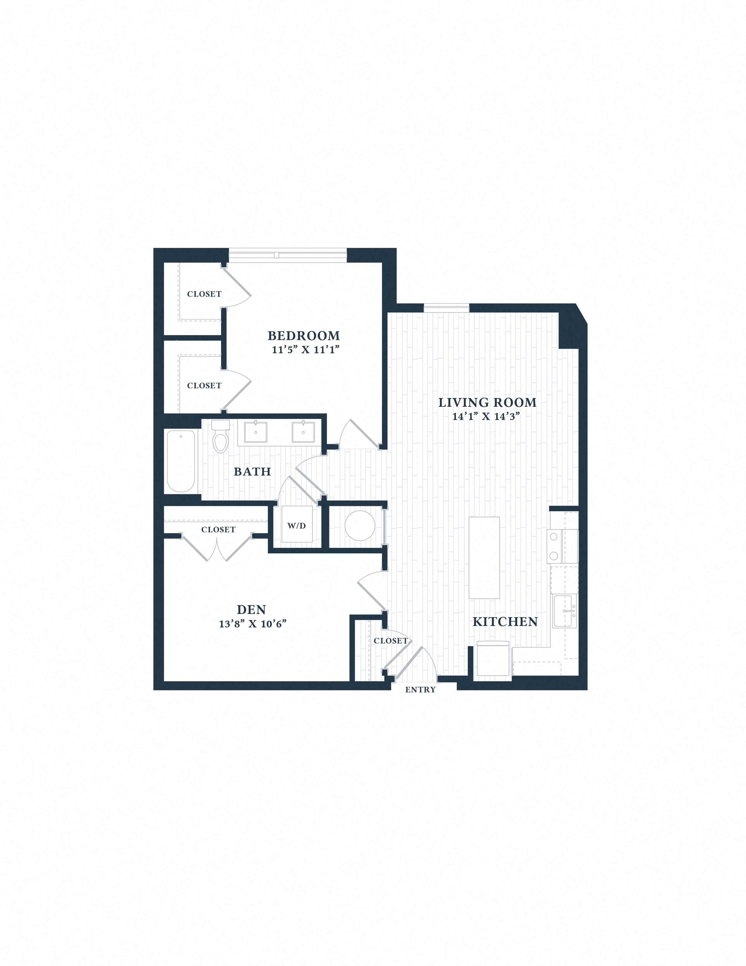 bedroom floor plan | the mansions on the park  at Brentford at The Mile, Virginia