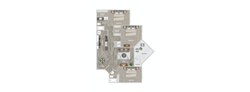 C1 Floor Plan at Palmetto Grove, Charleston, SC, 29406
