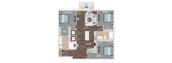 C1B Floor Plan at Vyne One Loudoun, Virginia