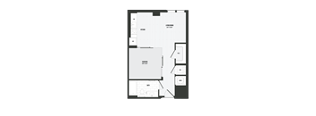 A01 Floor Plan at Coda at Bryant Street, Washington