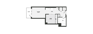 A04 Type A Floor Plan at Coda at Bryant Street, Washington, DC