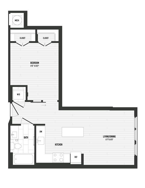 A06 Floor Plan at Coda at Bryant Street, District of Columbia