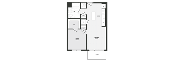 A08 Floor Plan at Coda at Bryant Street, Washington