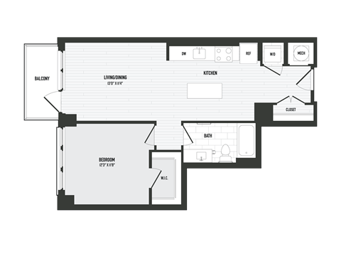 A09 Floor Plan at Coda at Bryant Street, District of Columbia