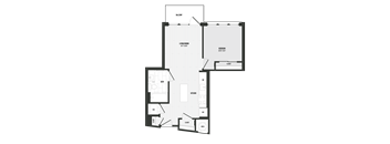 A11 Floor Plan at Coda at Bryant Street, Washington