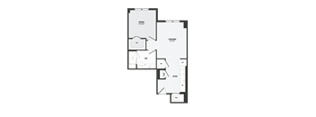 A13A Floor Plan at Coda at Bryant Street, Washington, DC