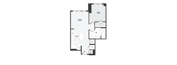 A13 Floor Plan at Coda at Bryant Street, Washington, DC 20002