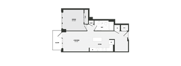 B01B Floor Plan at Coda at Bryant Street, Washington District of Columbia
