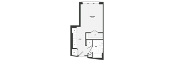 E01 Floor Plan at Coda at Bryant Street, Washington