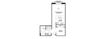 S2a Floor Plan at 800 Carlyle, Alexandria, VA, 22314