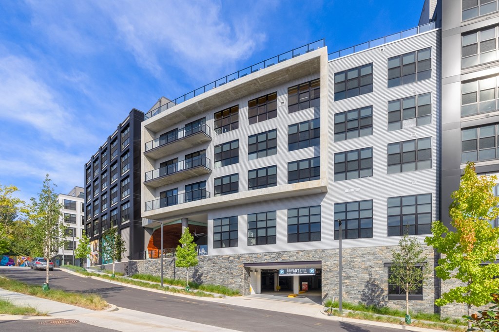 a large building with many windows and a street in front of it at The Chase at Bryant Street, Washington
