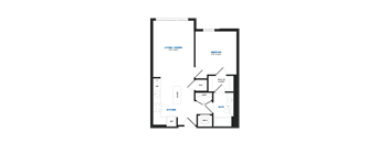 A09B Floor Plan at The Chase at Bryant Street, Washington District of Columbia