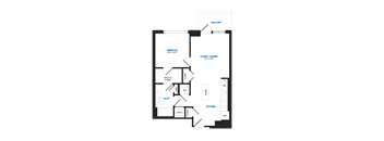 A09CP Floor Plan at The Chase at Bryant Street, Washington
