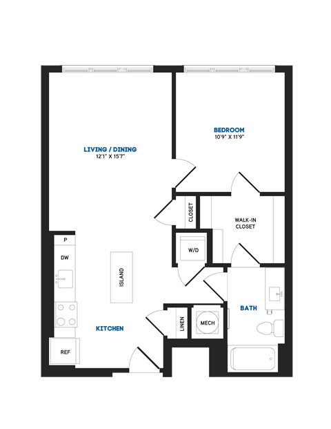 A09D Floor Plan at The Chase at Bryant Street, District of Columbia, 20002